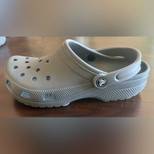 Classic Gray Crocs Size 8